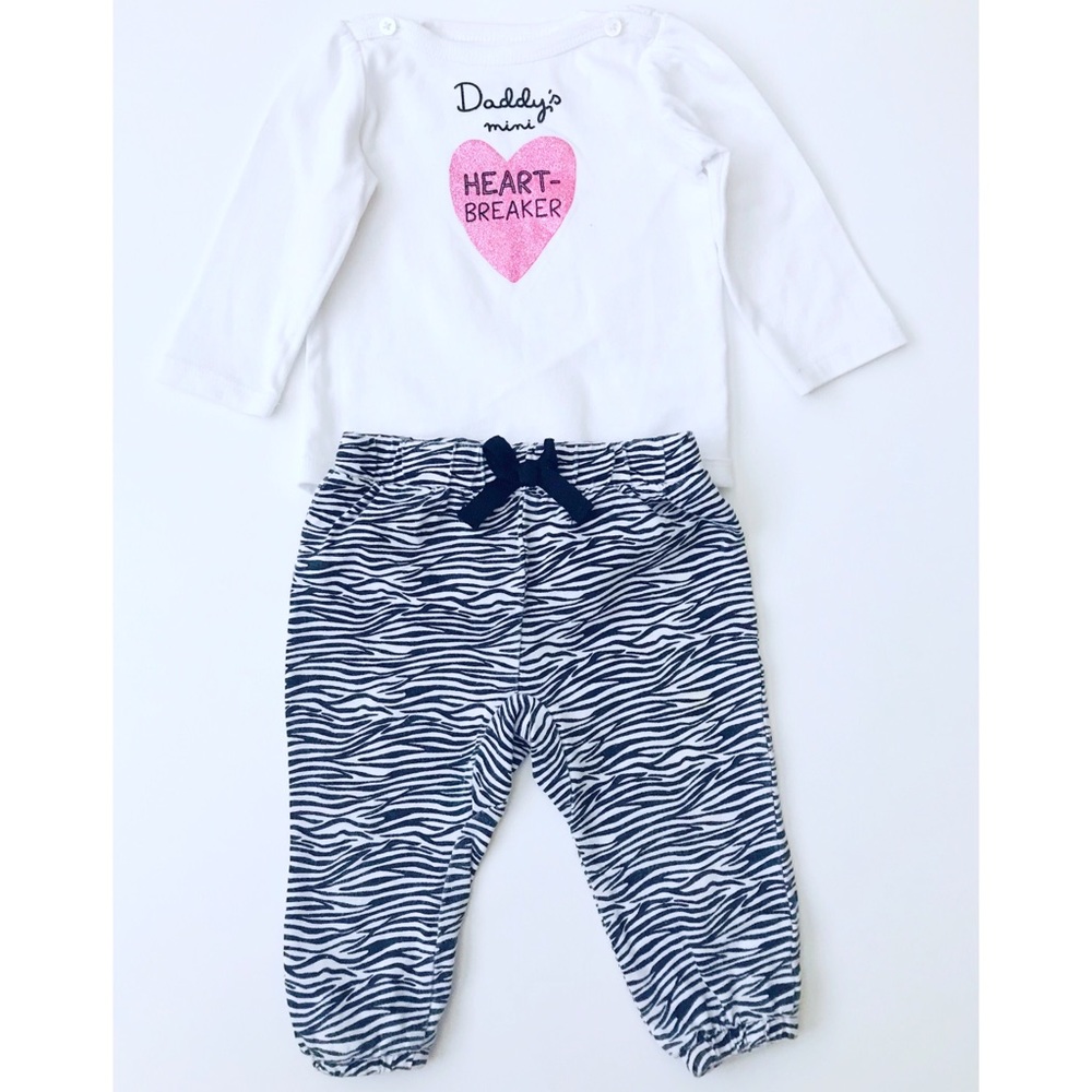 Daddy’s Mini Heartbreaker onesie w/matching pants